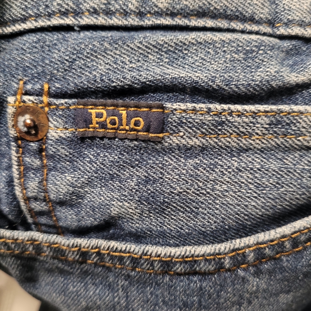 Polo Ralph Lauren 40 Distressed Cutoff Denim Shorts Raw Hem Streetwear - Picture 7 of 9